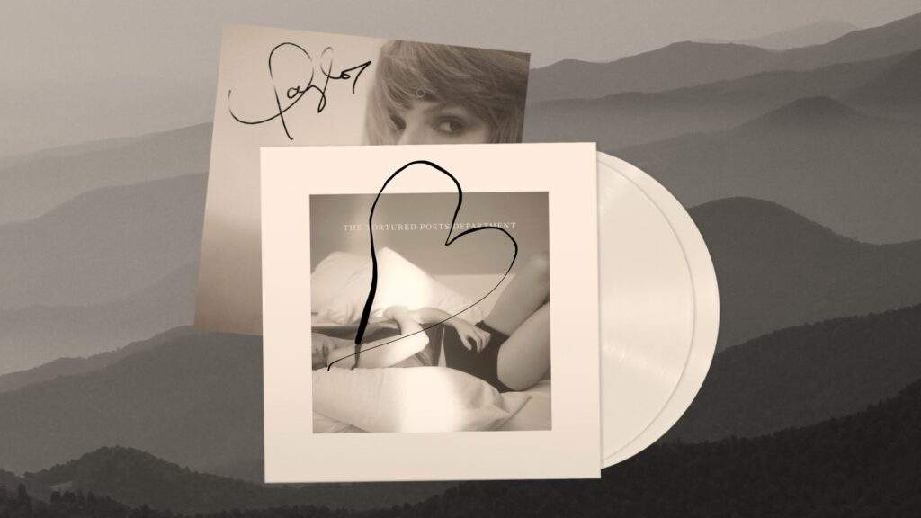 Taylor Swift Heart Signed Tortured Poets CDs Skyrocket - Resell