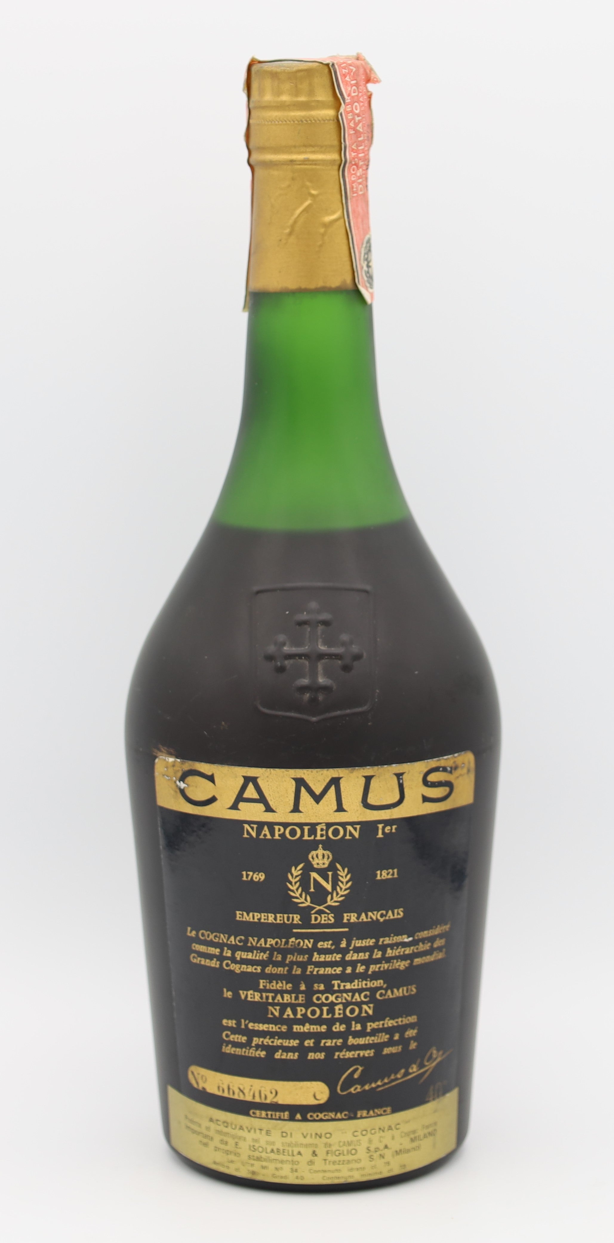 Camus Cognac Napoleon Vintage 1970's - Reserved Treasures Club