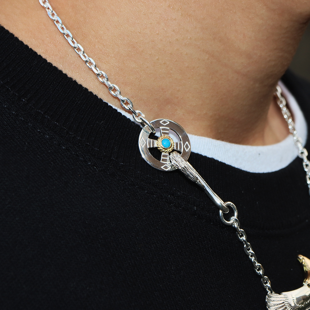 TADY&KINGレギュラーホイールSV 金縄ターコイズ Necklace TADY＆KING