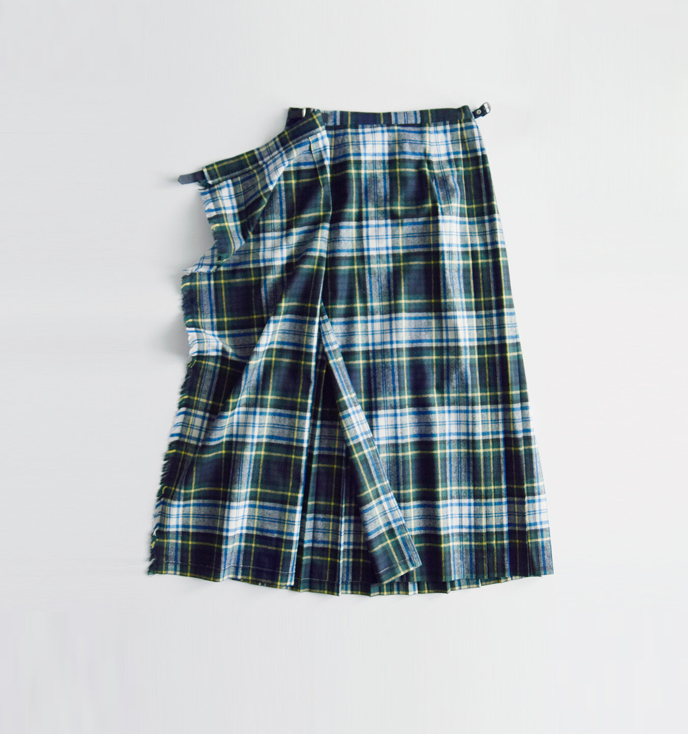 O'NEIL OF DUBLIN｜aranciato別注 ウール プリーツ チェック ロング