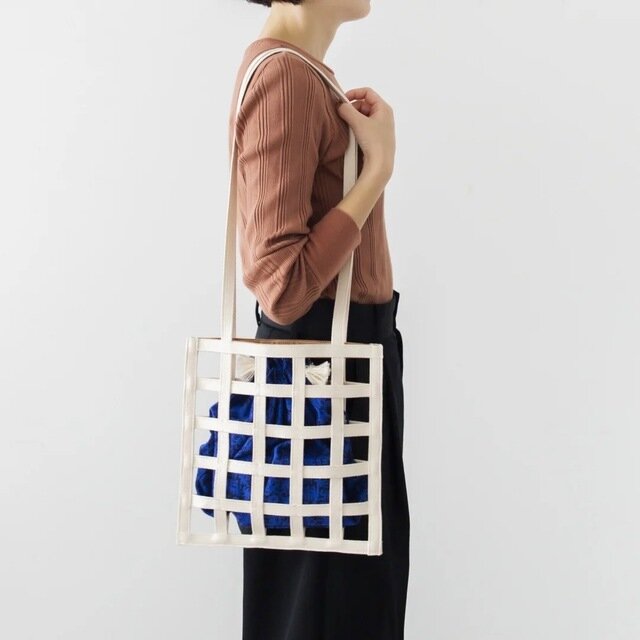 瀧川かずみ｜GRID TOTE S (2color) [トートバッグ] - HOEK(フーク