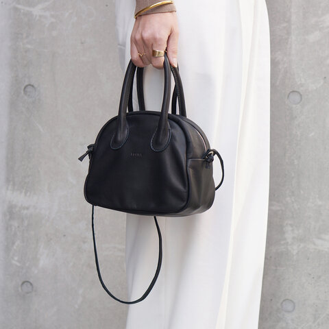 FOLNA RD｜ソフトレザー2WAYアールボストンバッグ - Folna(フォルナ