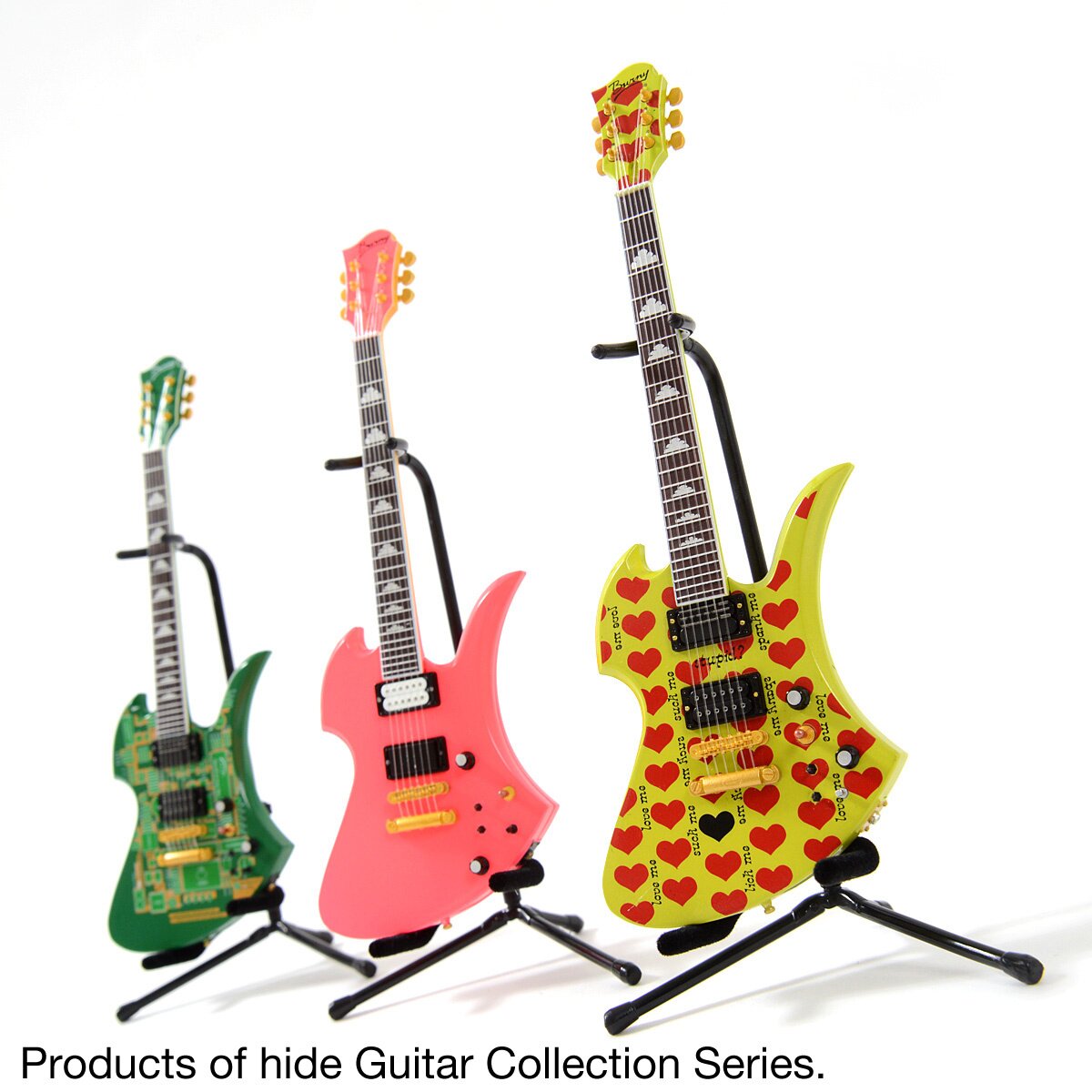 hide Guitar Collection Official Figure Set: GREEN HEART Ver