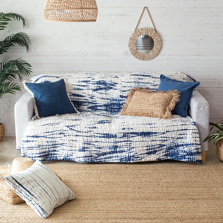 マルチカバー ソファー カバー キルト ベッド こたつ タイダイ