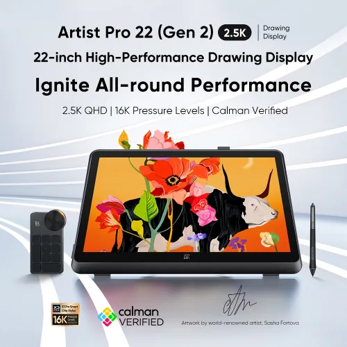Artist Pro 22 (Gen 2): 2.5K QHD Drawing Tablet | XPPen US Official