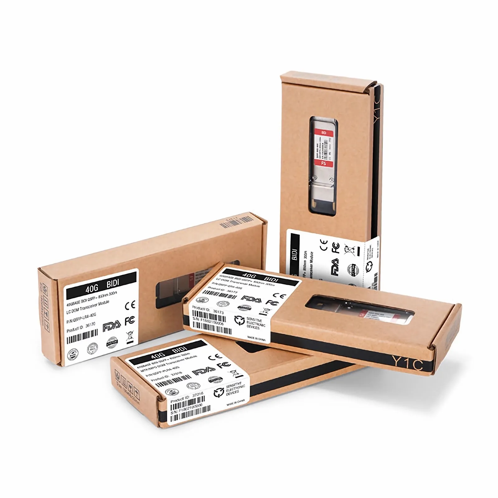 Cisco QSFP-40G-SR-BD互換 40GBASE-SR SWDM4 QSFP+ BiDi光