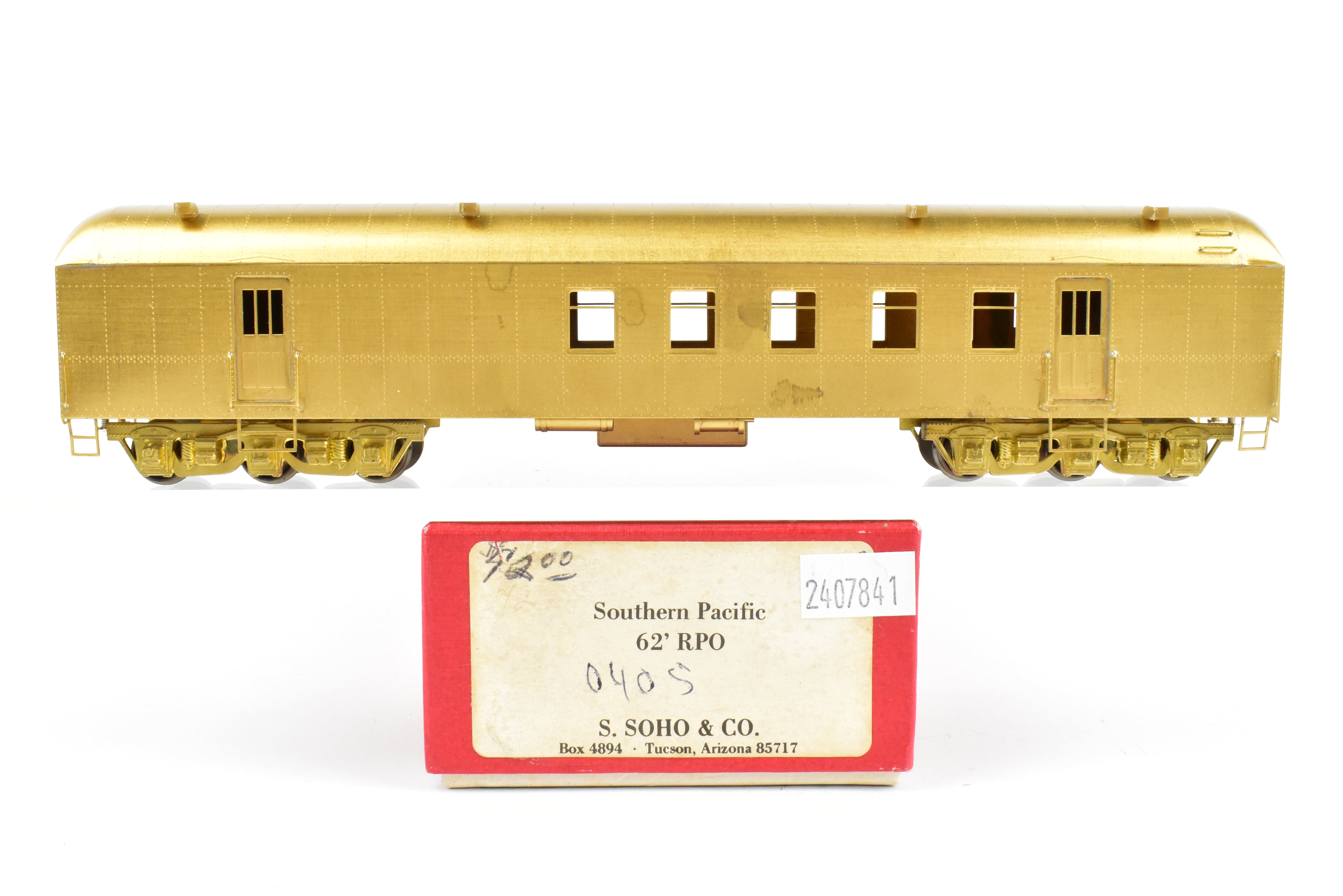 HO Brass S. Soho & Co. SP - Southern Pacific 62' Harriman Railway