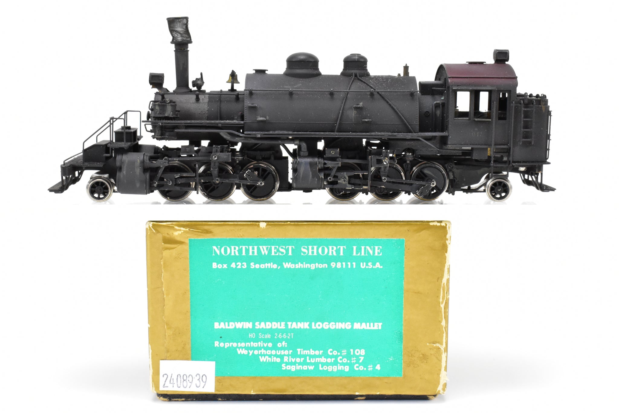 HO Brass NWSL - Northwest Short Line Various Roads Baldwin 2-6-6