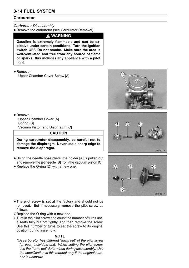 2005-2009 Kawasaki ZX130 Kaze Service Manual – retro-motorcycle