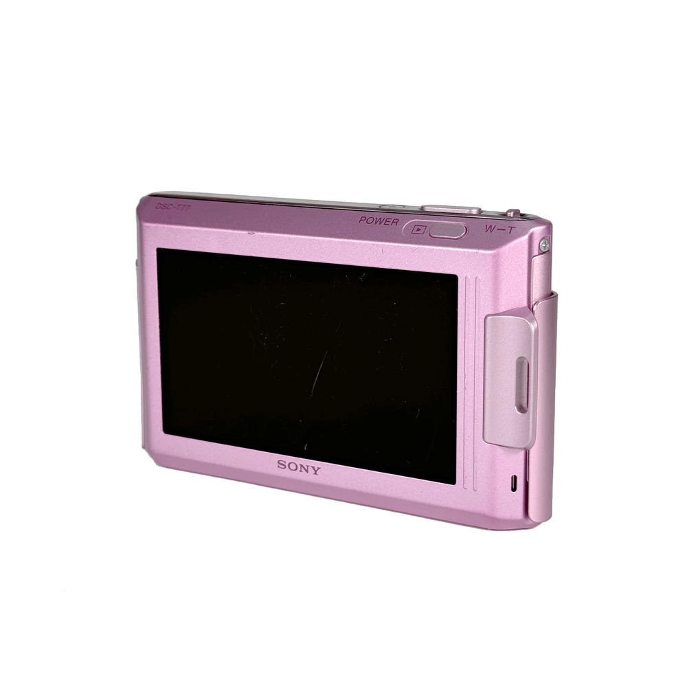Sony Cybershot DSC-T77 Digital Compact - Pink – Retro Camera Shop