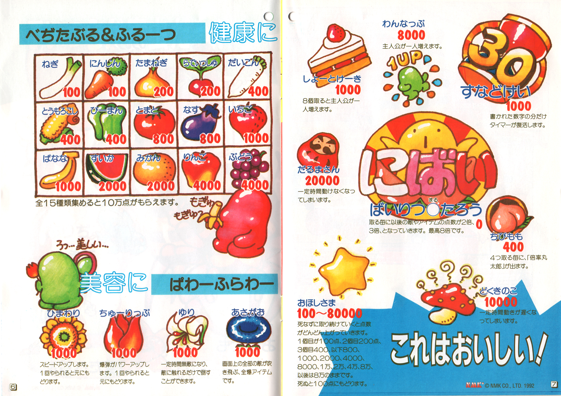 テクモ/NMK「サボテンボーンバーズ」はんどぶっく/Tecmo/NMK