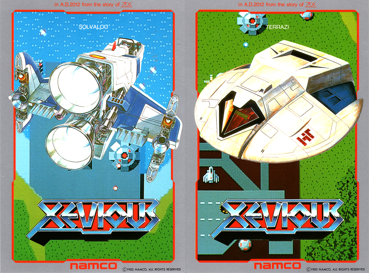 ナムコ「ゼビウス」ポストカードセット/namco 