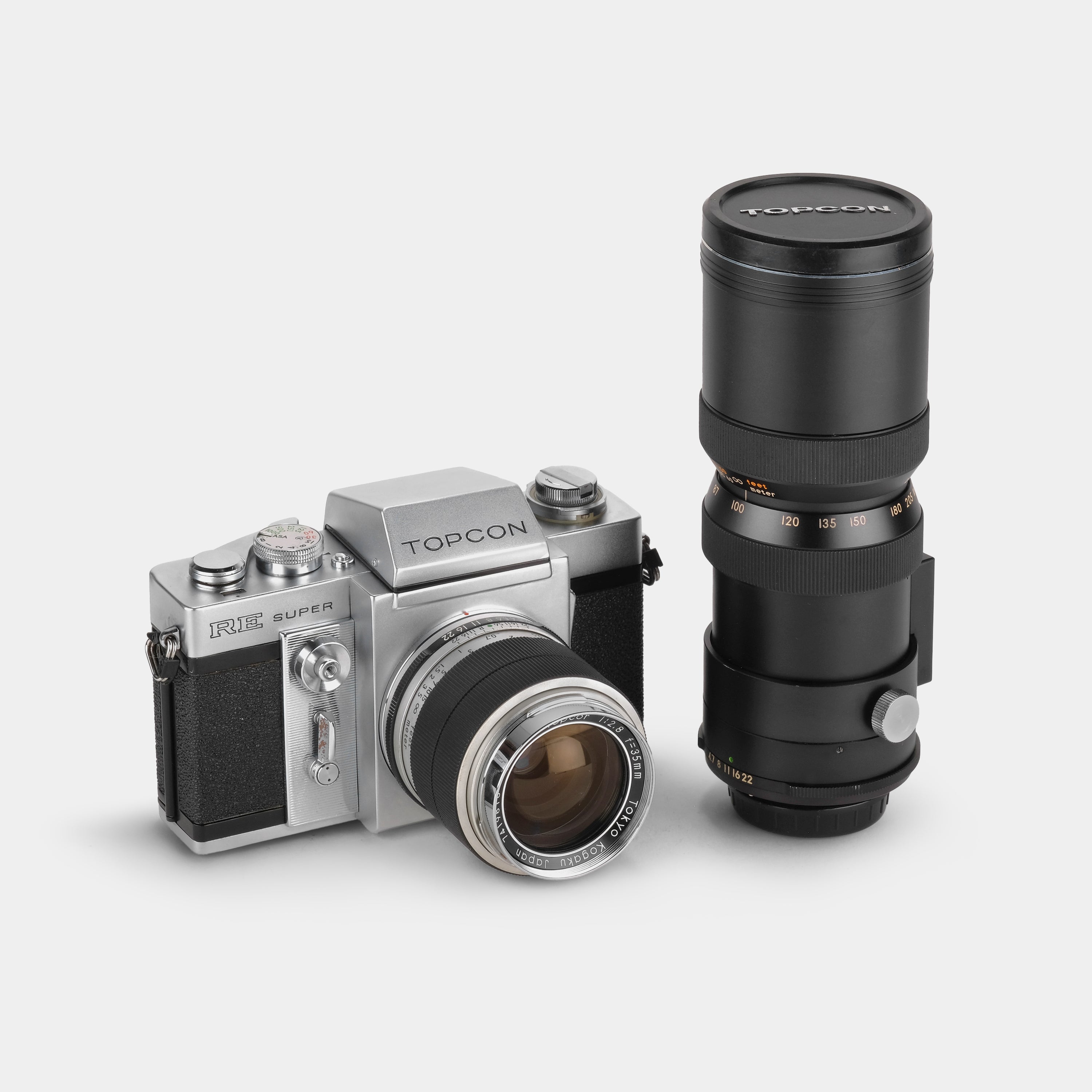 Topcon RE Super 35mm SLR Film Camera and Lens