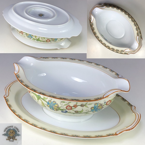 美品！オールドノリタケ 白鳥 スワン 小ボウル1918年 ラスター彩 美品