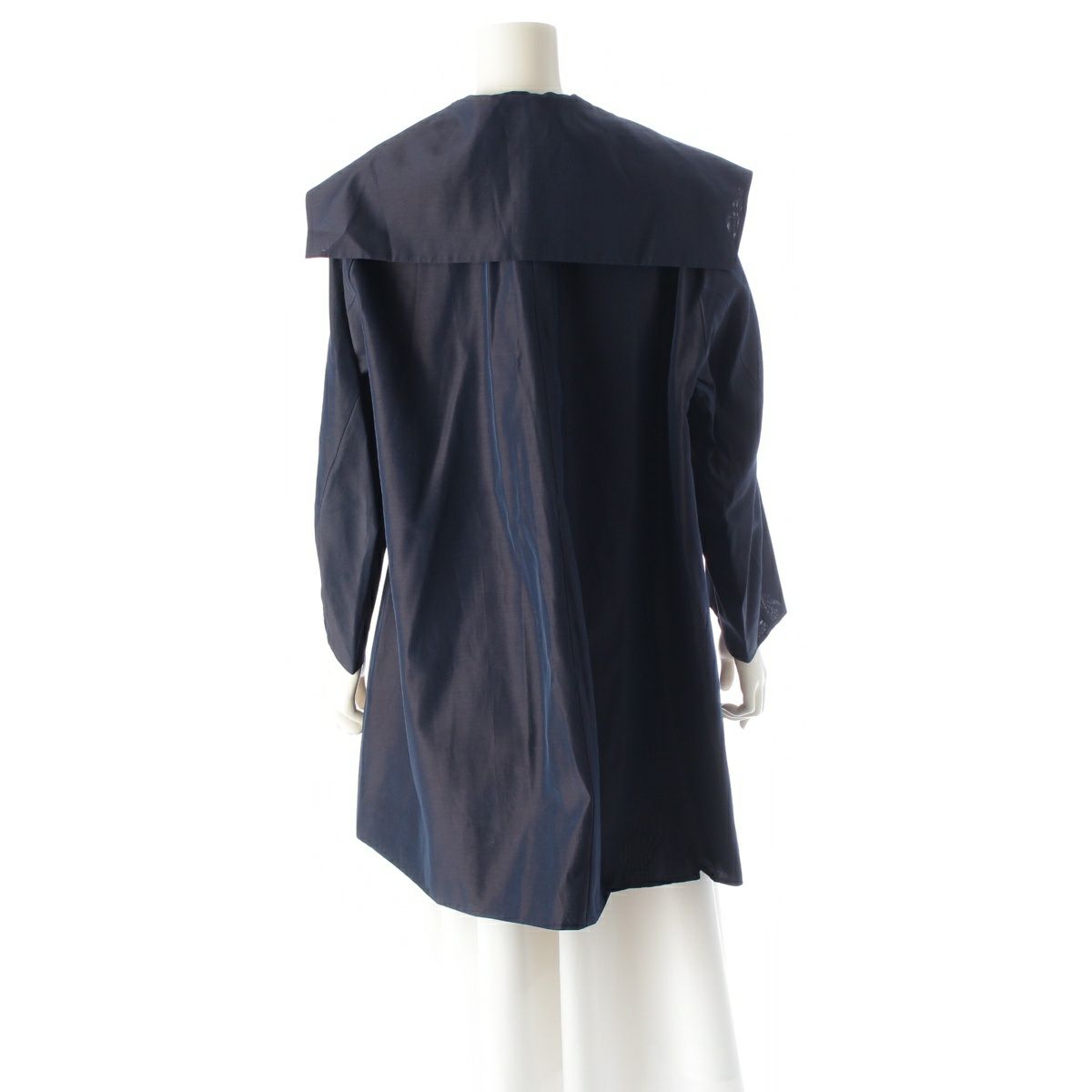 ドゥロワー コットン シルク セイラーカラー コート ジャケット