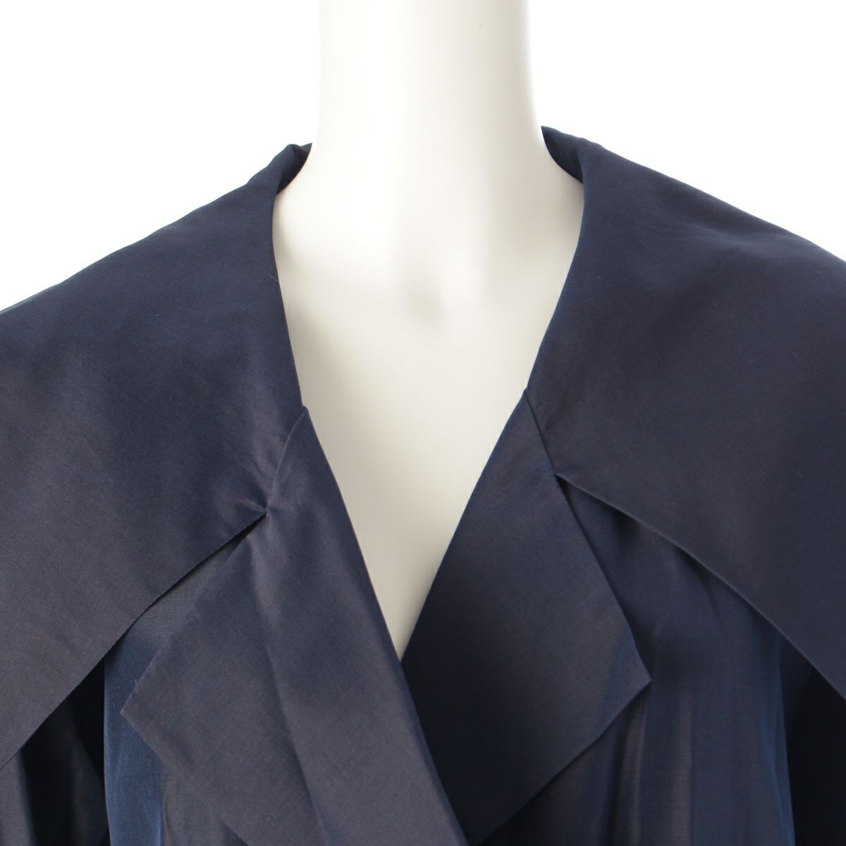 ドゥロワー コットン シルク セイラーカラー コート ジャケット