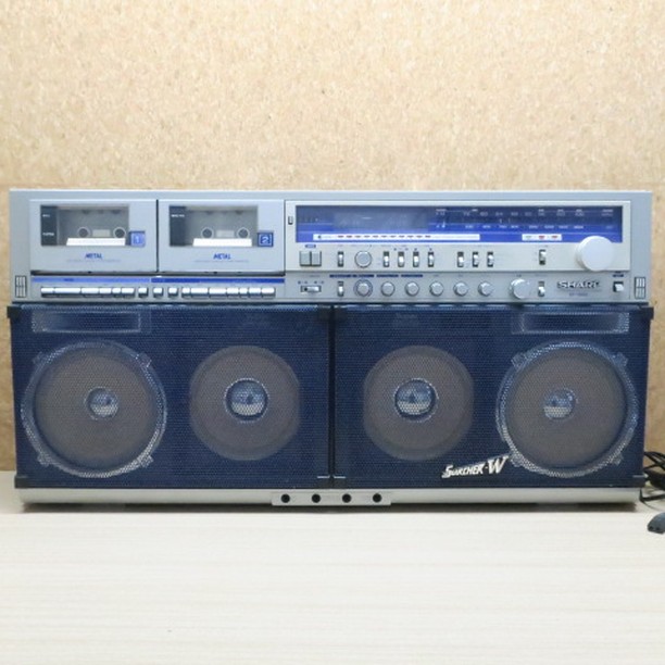 希少品！＞最高級モデル シャープ SHARP GF-1000 W大型ラジカセお