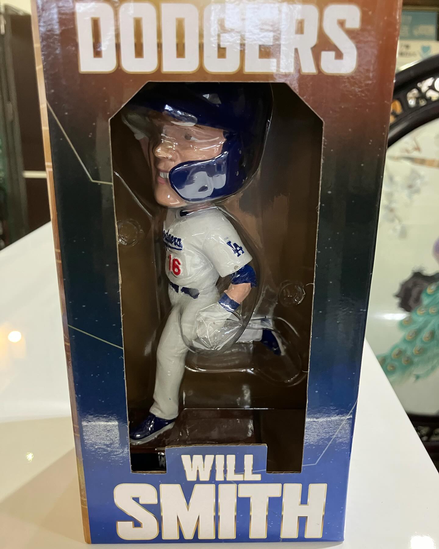 ロサンゼルスドジャースのウィルスミス選手のボブルヘッドフィギュアを