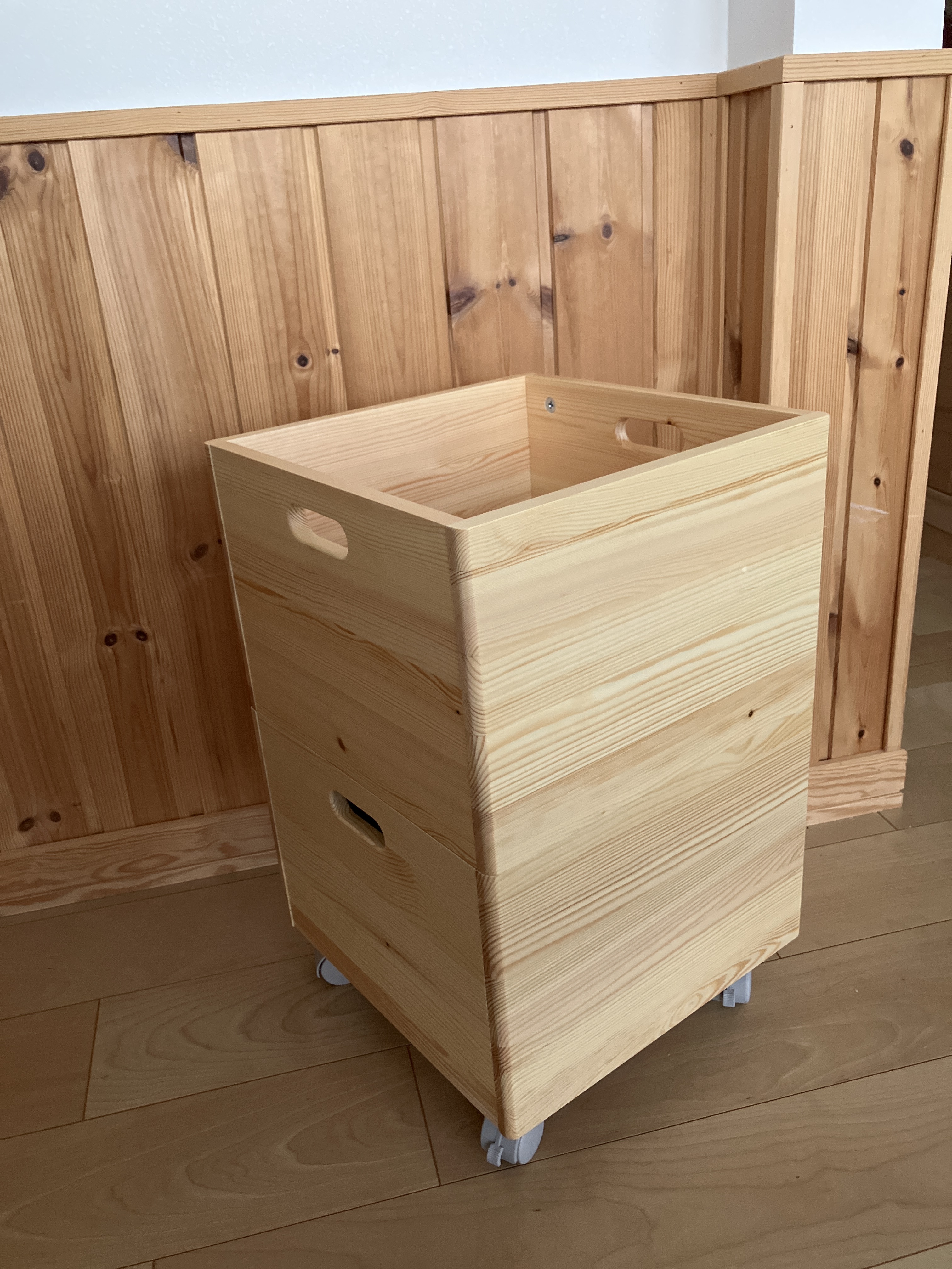 パイン材収納BOXキャスター付き | 無印良品