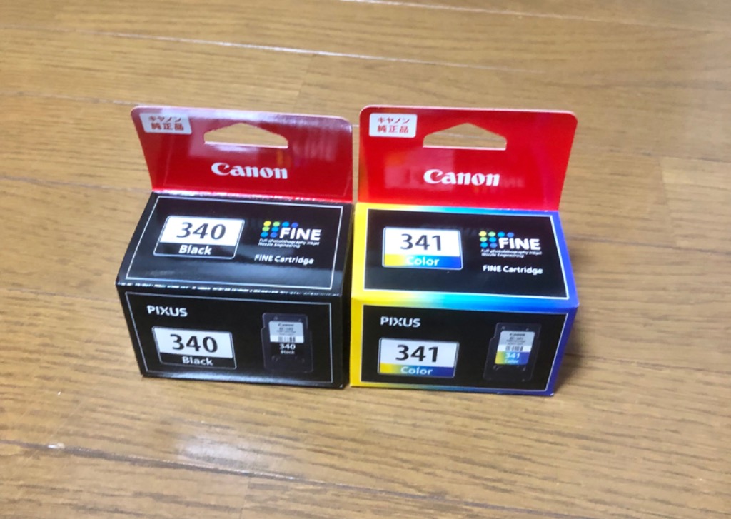 キヤノン BC-340BK＋BC-341 純正インク 各色1個 2色セット : キラキラ