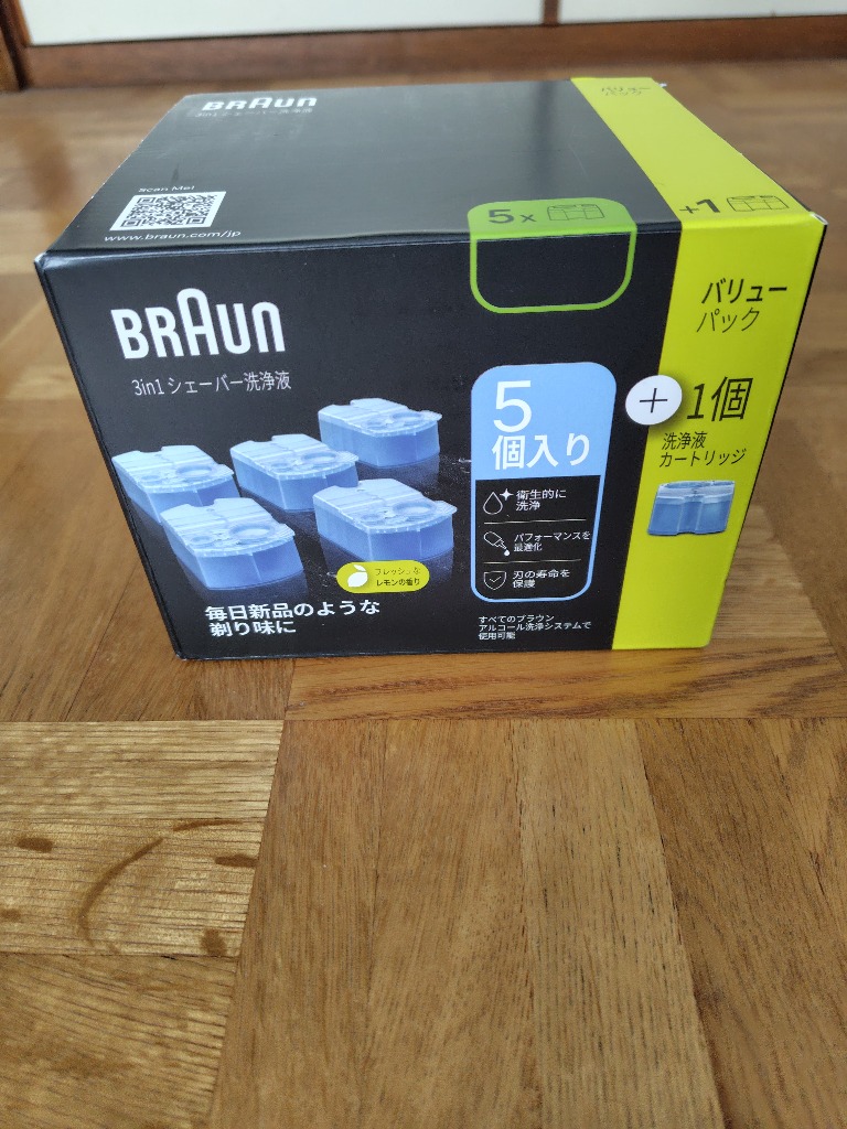 BRAUN（ブラウン） CCR5CR BRAUN 洗浄液 6個入り CCR5CR＋1の増量