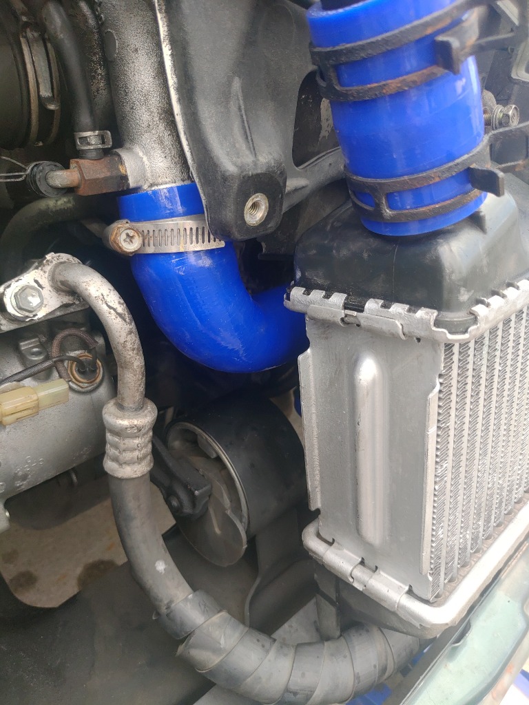 コペン L880K 強化 シリコン製 インタークーラーホース 青 シリコン