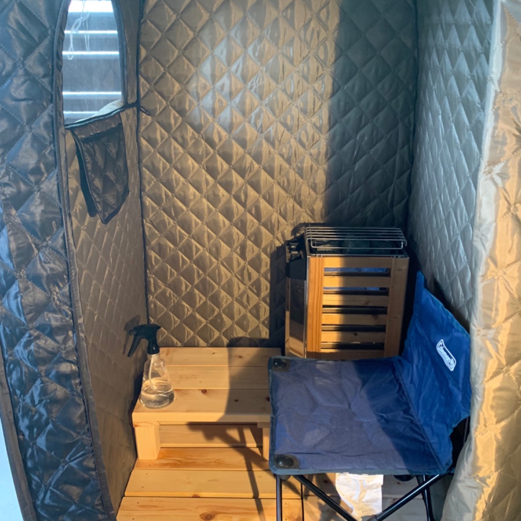 おうちDEサウナ サウナテント 一人用 ポップアップ テント ストーブ
