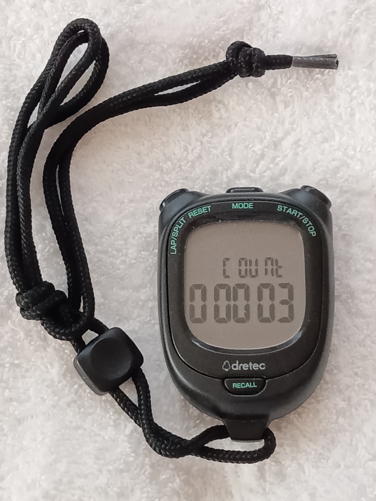 ドリテック ストップウォッチ タイマー 消音 ラップタイム スプリット