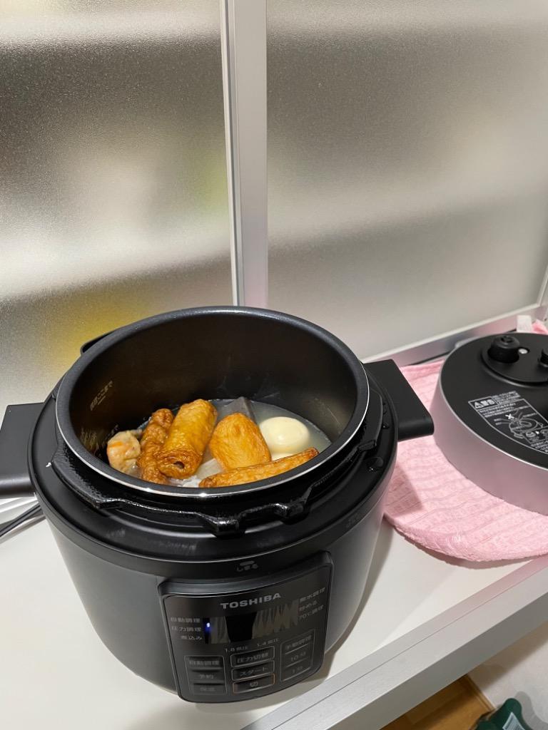 TOSHIBA 電気圧力鍋 RCP-30R （ブラック） 電気圧力鍋 - 最安値・価格