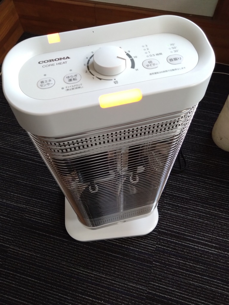 CORONA DH-1225R(WM) 遠赤外線電気ストーブ コアヒート ヤマダ