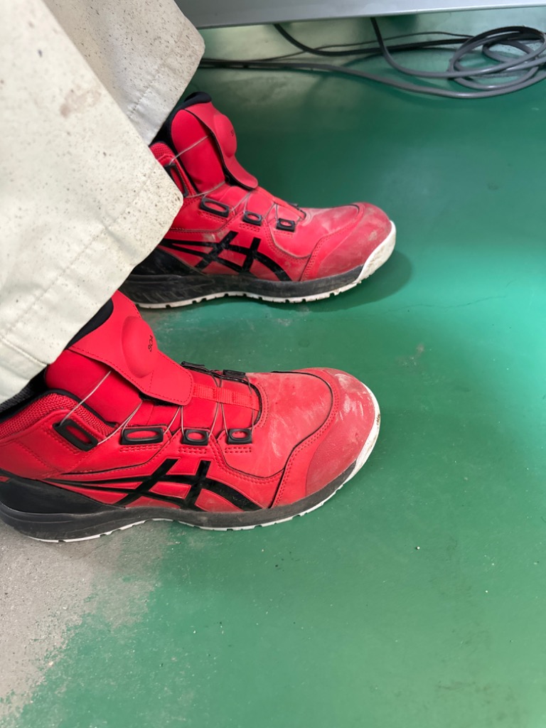 ウィンジョブ ASICS CP304 600 クラシックレッド×ブラック アシックス