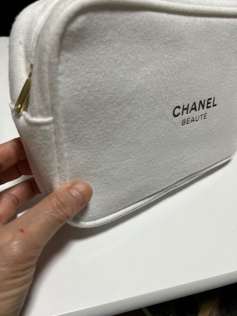 CHANEL（シャネル） ノベルティ ポーチ ホワイト ポーチ CHANEL BEAUTE
