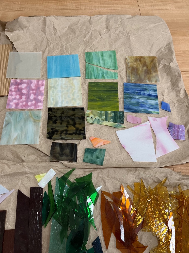 モザイク用 ステンドグラス かけら詰め合せ 5kg 【 ガラス ステンド