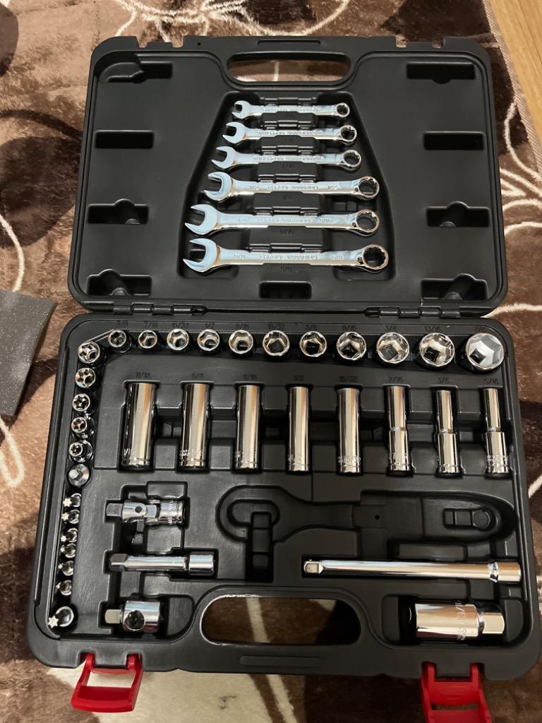 ハーレー用 インチ工具 44pcs セット ソケット レンチハーレー 工具