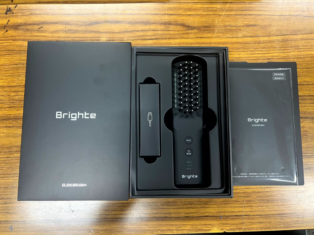 ラッピング可】【即日発送】【新品】Brighte ブライト ブラシ型美顔器