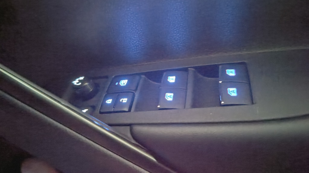 光る LEDイルミネーション付き パワーウインドウスイッチ [アイス