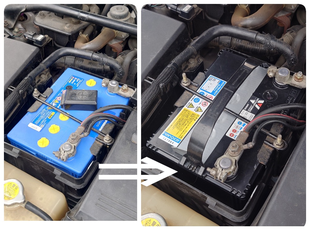 100D23L/100D23R エコプロジェクトバッテリー（2年補償） 原材