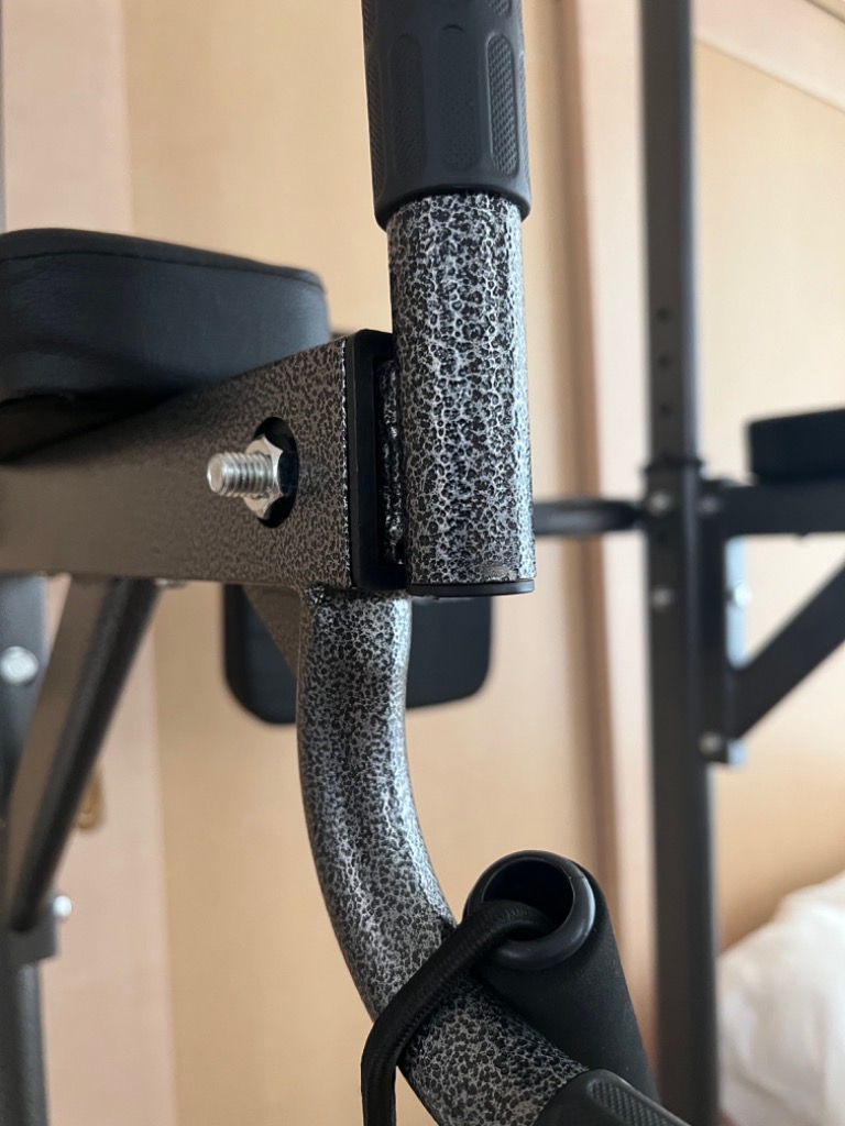 GOGOJUMP ぶら下がり健康器 懸垂マシン 耐荷重180kg 高さ11段 背もたれ