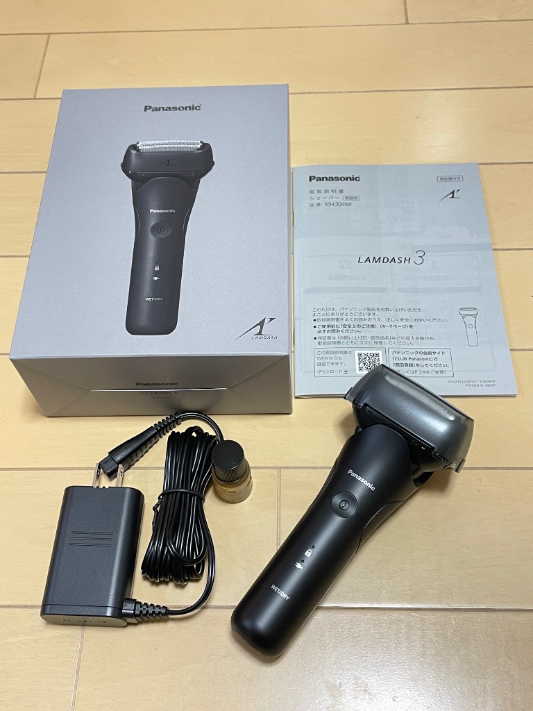 Panasonic ラムダッシュ3枚刃 ES-L320W-K （ブラック） ラムダッシュ