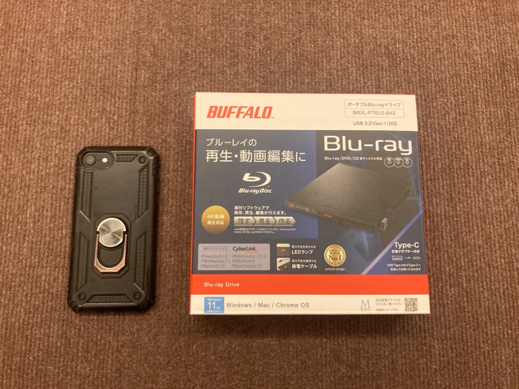 BUFFALO（バッファロー） ポータブルブルーレイドライブ BRXL-PT6U3