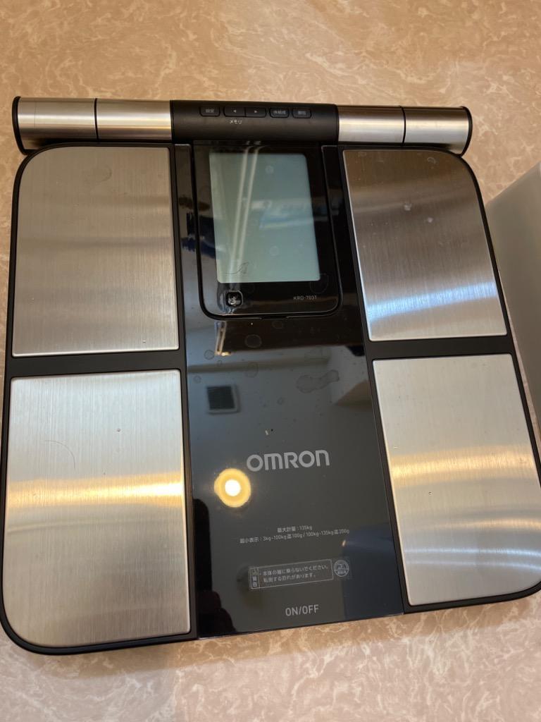 オムロン 体重体組成計 体重計 KRD-703T ブラック 両手両足測定 スマホ