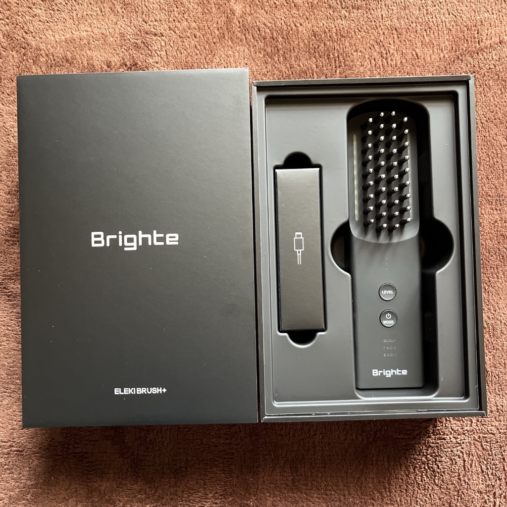 新型】Brighte ELEKI BRUSH PLUS エレキブラシ プラス 美顔器 頭皮ケア