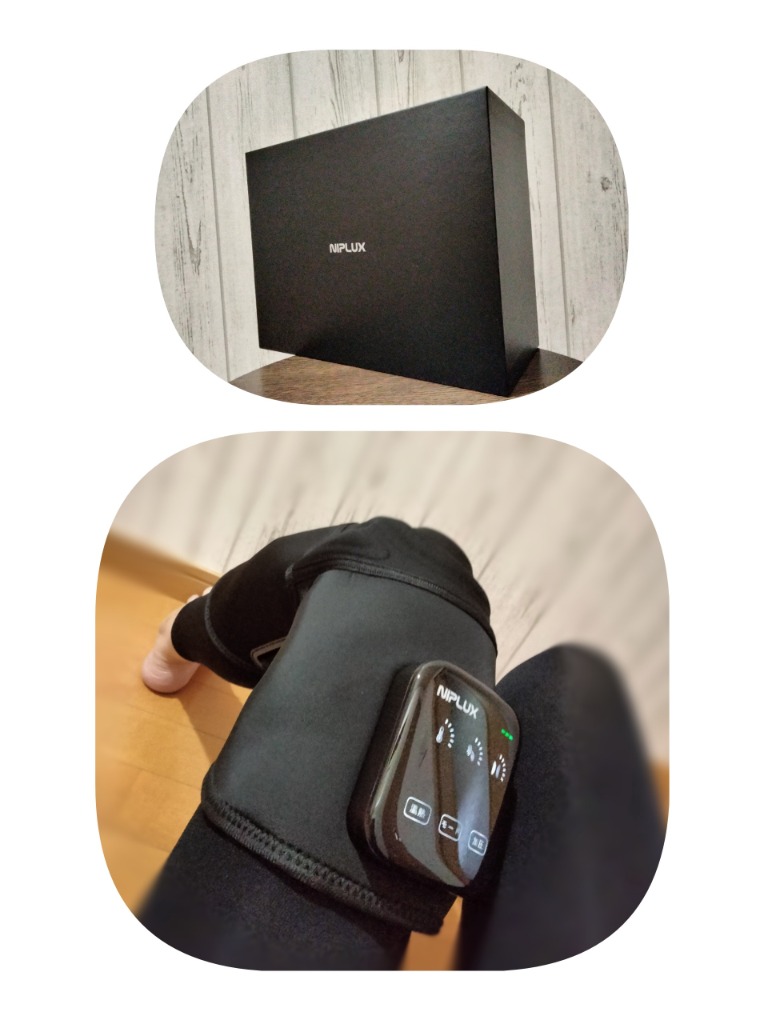 膝サポーター 膝マッサージ器 膝マッサージャー NIPLUX HIZAMOMIN