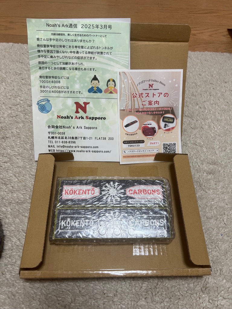 コウケントー 光線治療器用カーボン 3002番 5000番 セット 10本入り各1