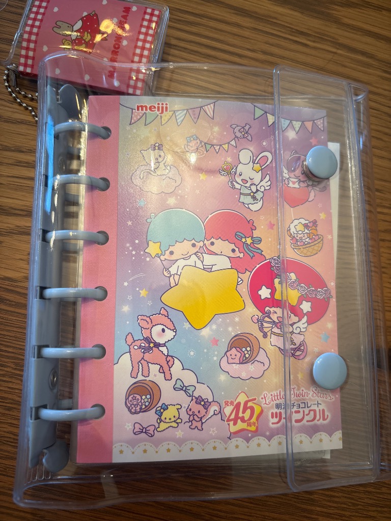 シール帳 クリアバインダー A7 6穴 リフィル ハードリフィル 透明