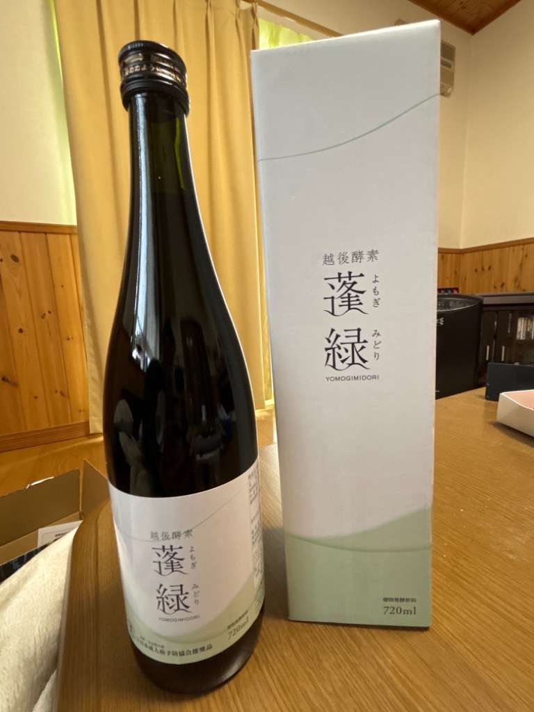 酵素ドリンク 越後酵素蓬緑ボトル 720ml 80種類の原材料を熟成発酵