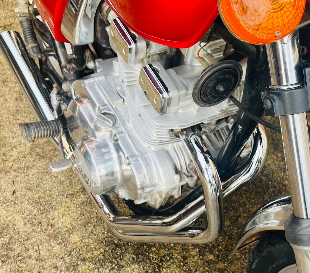 SUZUKI GSX250E ザリ 【忍】 サイドクロス管 マフラー メッキ