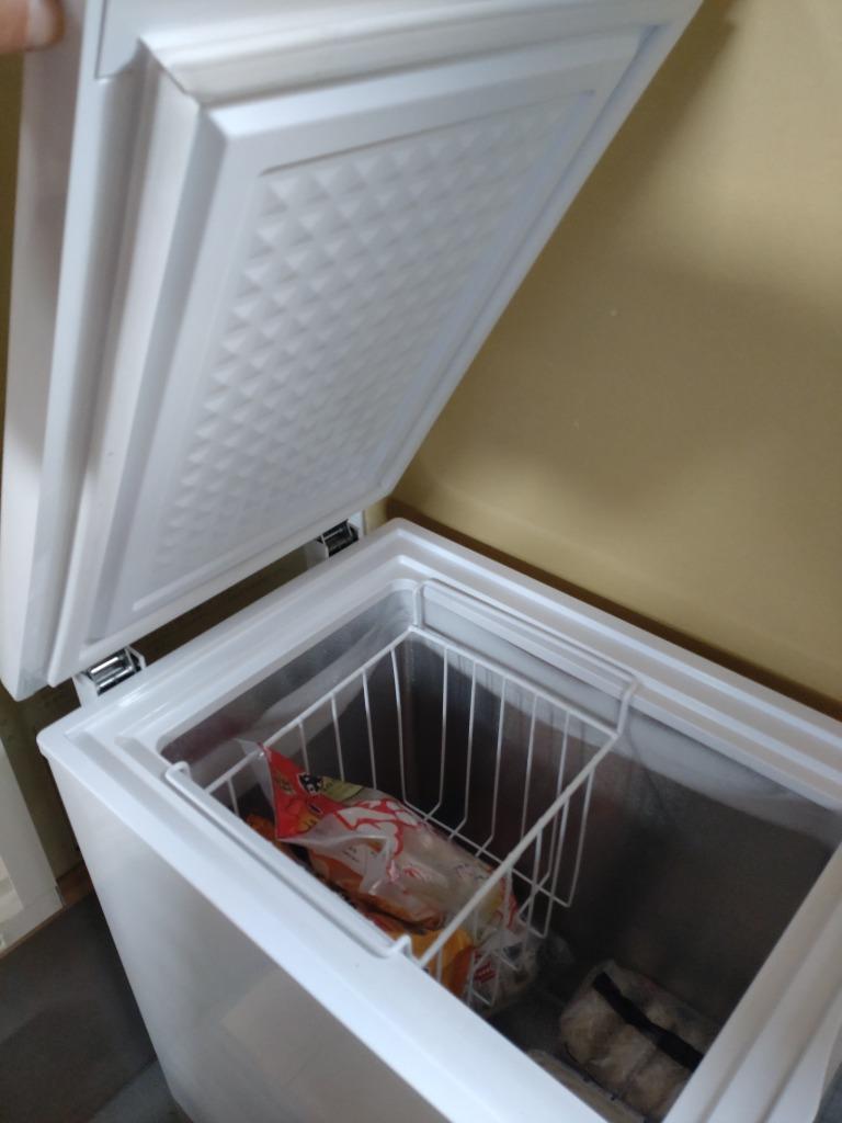 冷凍庫 小型 収納 スリム 上開き 63L 小型冷凍庫 ホワイト 備蓄 買い