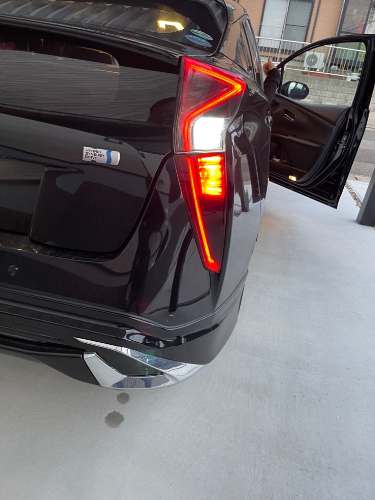 50プリウス前期用テールレンズカバー スモーク 4Pセット 【シックス