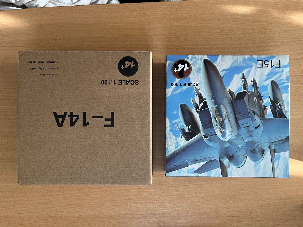 人気商品 F-14 戦闘爆撃機 航空機 3D合金モデル 1/100スケール トム